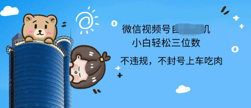 2024最新微信视频号挂机小白可上手，轻松日入三位数-欧乐副业网