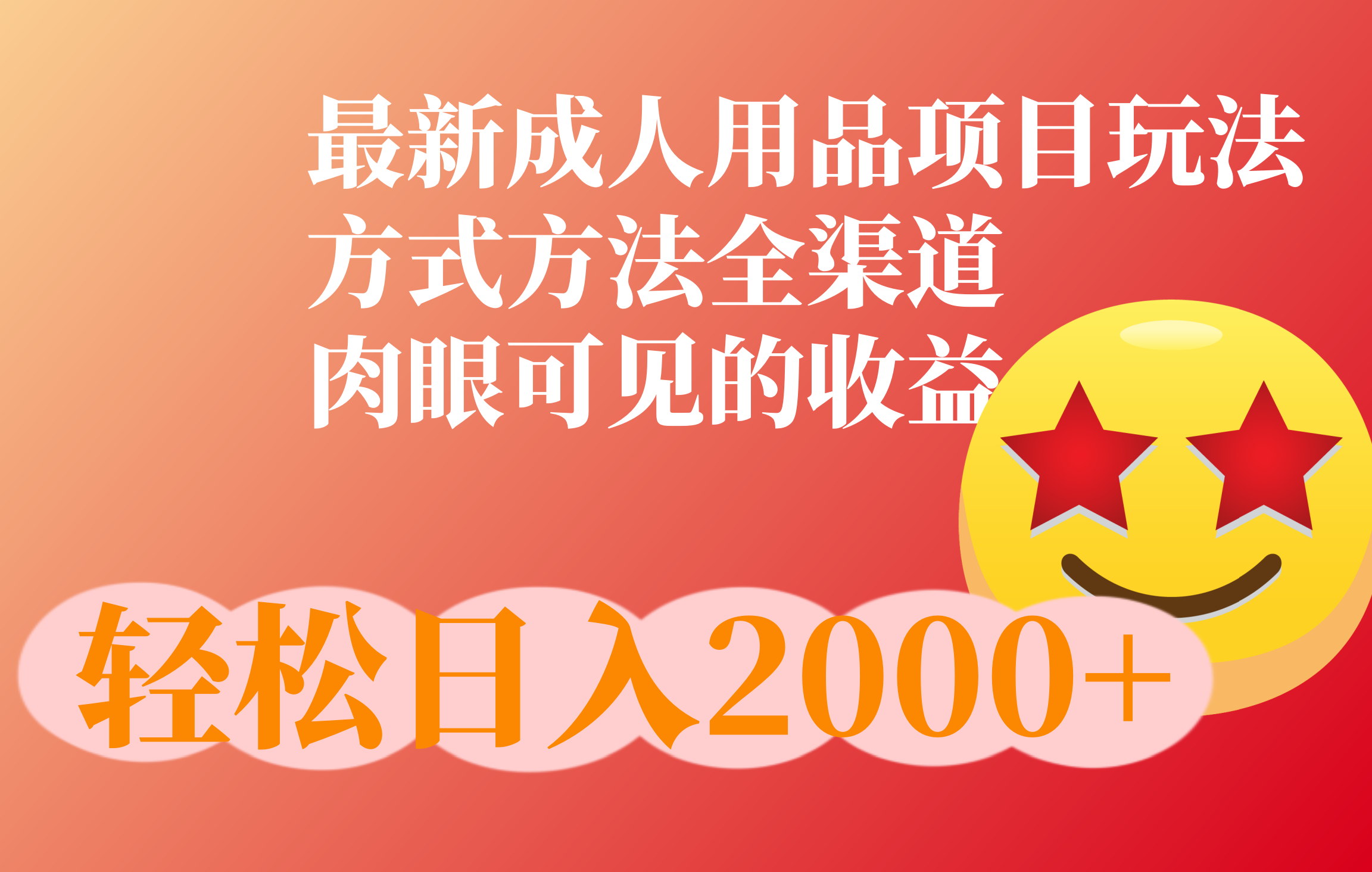 成人用品项目最新玩法，方式方法全渠道-欧乐副业网