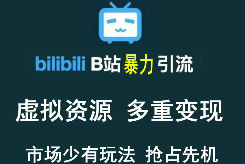 【副业项目3871期】虚拟资源引流方案：B站暴力引流 ，多重变现法-欧乐副业网