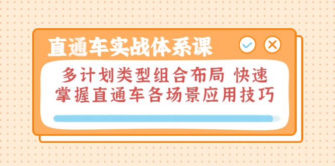 【副业项目3910期】直通车实战体系课：多计划类型组合布局，快速掌握直通车各场景应用技巧-欧乐副业网