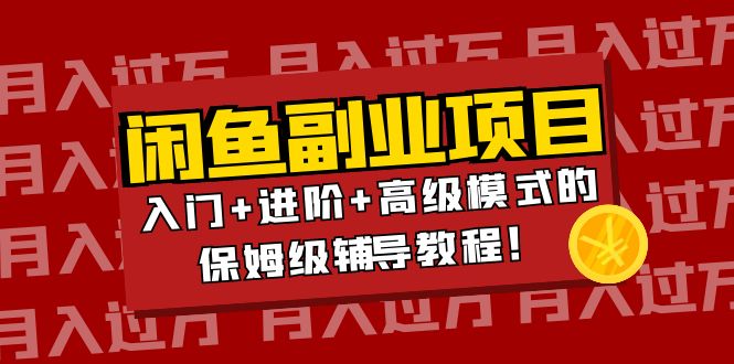 【副业项目4218期】闲鱼无货源项目月入过万：入门+进阶+高级模式的保姆级辅导教程！-欧乐副业网