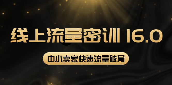 【副业项目4288期】2022秋秋线上流量密训16.0：包含 暴力引流10W+中小卖家流量破局技巧 等等-欧乐副业网