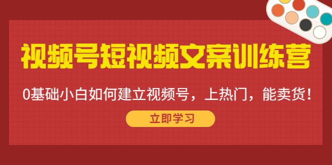 【副业项目4549期】视频号短视频文案训练营：0基础小白如何建立视频号，上热门，能卖货-欧乐副业网