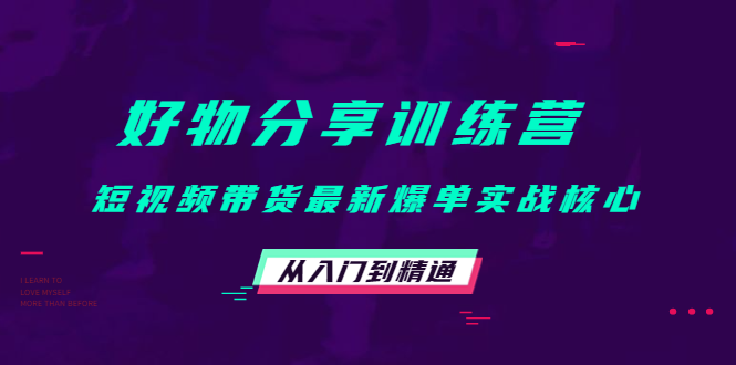 【副业项目4585期】好物分享训练营：短视频带货最新爆单实战核心，从入门到精通-欧乐副业网