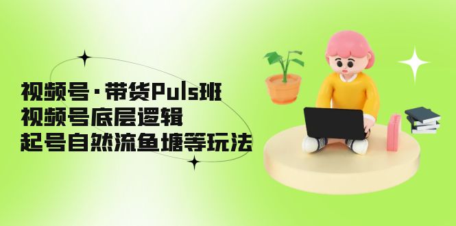 【副业项目5206期】视频号·带货Puls班，视频号底层逻辑，起号自然流鱼塘等玩法-欧乐副业网