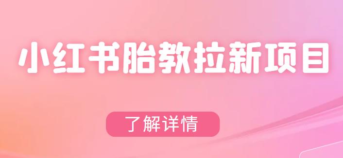 【副业项目6099期】小红书胎教网盘拉新项目，可在私域变现两次（作品制作教程+素材）-欧乐副业网