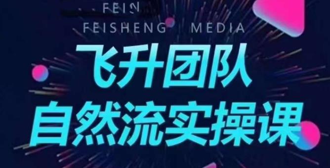 【副业项目6267期】飞升团队课程自然流实操课，抖音半无人起号主播间搭建教学-欧乐副业网