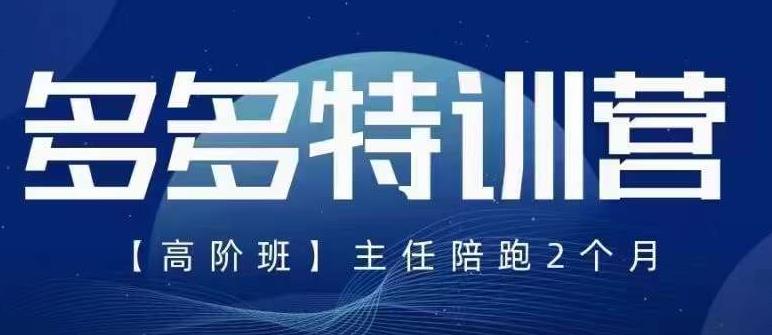 【副业项目6086期】纪主任·5月最新多多特训营高阶班，玩法落地实操，多多全掌握-欧乐副业网