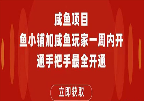【副业项目6067期】2023闲鱼项目鱼小铺加闲鱼玩家认证一周内开通，手把手最全开通-欧乐副业网