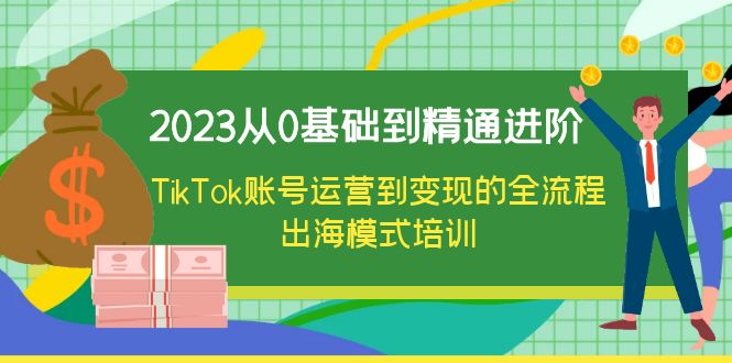 【副业项目6364期】2023从0基础到精通进阶，TikTok账号运营到变现的全流程出海模式培训-欧乐副业网