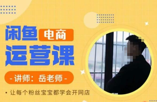 【副业项目6829期】岳老师·闲鱼电商运营课，让每个粉丝宝宝都学会开网店-欧乐副业网