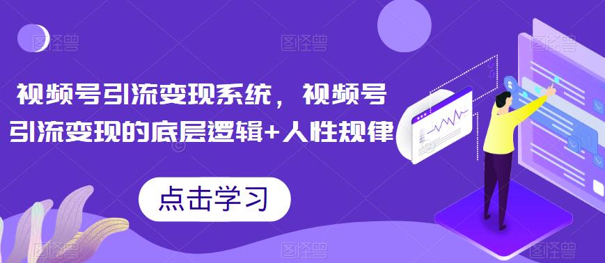 【副业项目6868期】视频号引流变现系统，视频号引流变现的底层逻辑+人性规律-欧乐副业网
