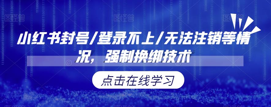 【副业项目6903期】小红书封号/登录不上/无法注销等情况，强制换绑技术【揭秘】-欧乐副业网
