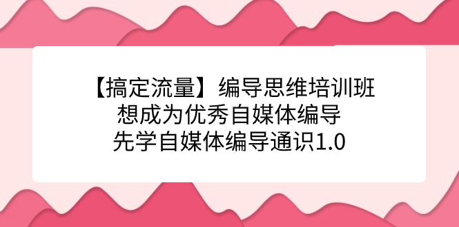 【副业项目7456期】编导思维培训班，想成为优秀自媒体编导先学自媒体编导通识1.0-欧乐副业网