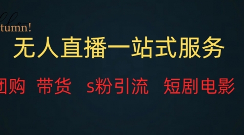 【副业项目7968期】无人直播全套服务，变现稳定-欧乐副业网