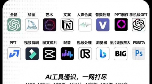 【副业项目7989期】AIGC-全能特训营第3期：一次掌握14大主流AI工具，A1工具通识，一网打尽-欧乐副业网