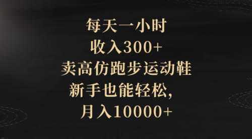 【副业项目8486期】每天一小时，收入300+，卖跑步运动鞋-欧乐副业网