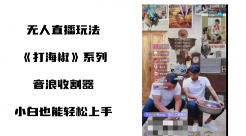 【副业8766期】打海椒无人直播整蛊项目，小白轻松上手撸音浪收割器（教程+工具+素材）-欧乐副业网