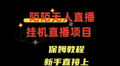 【副业8781期】陌陌无人直播，通道人数少，新手容易上手-欧乐副业网