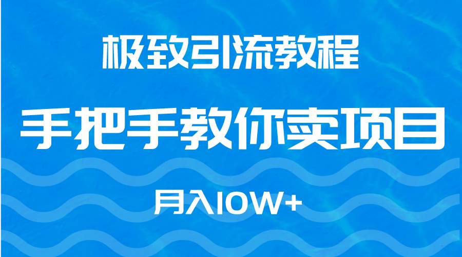 极致引流教程，手把手教你卖项目，月入10W+-欧乐副业网