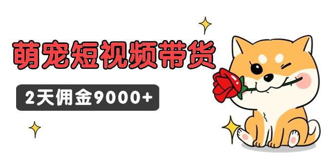 东哲日记·萌宠短视频带货，2天佣金9000+-欧乐副业网