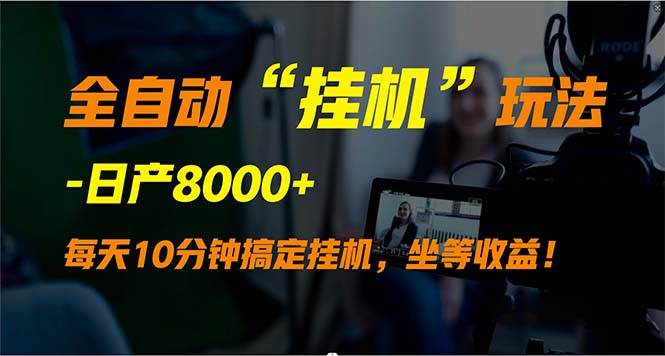 全自动“挂机”玩法，实现睡后收入，日产8000+-欧乐副业网