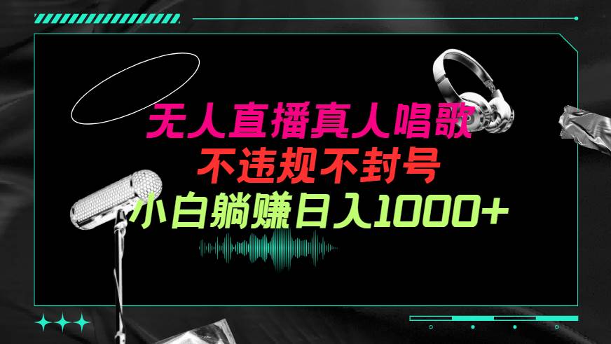 抖音24小时无人直播音乐，不违规，不封号纯撸音浪，小白实操当天日入1000+-欧乐副业网