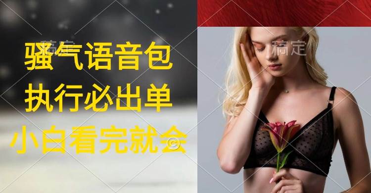 执行就出单，日入2000+，超火骚气语音包，小白看完课程就能马上实操-欧乐副业网