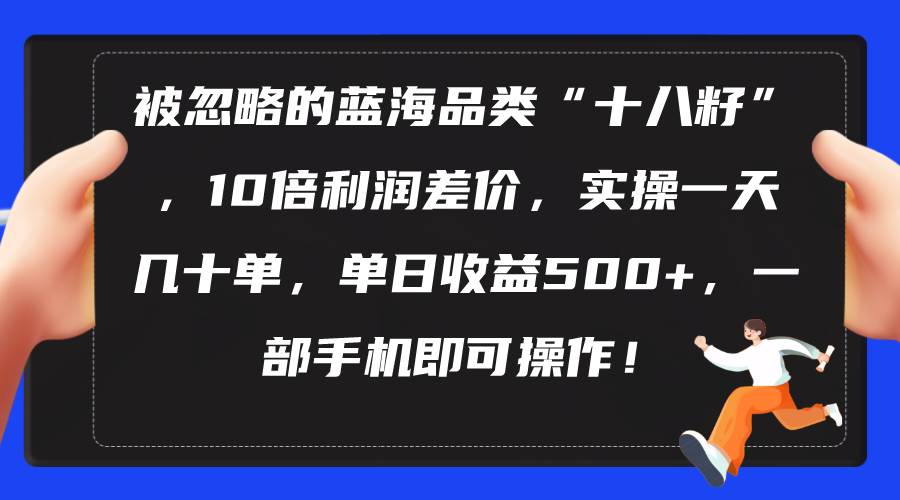 被忽略的蓝海品类“十八籽”，10倍利润差价，实操一天几十单 单日收益500+-欧乐副业网