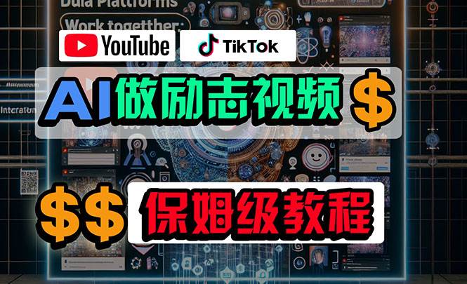 利用AI制作励志视频，在YouTube和TikTok赚钱，小白可做（附工具）-欧乐副业网
