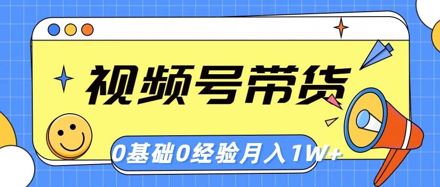 视频号轻创业带货，零基础，零经验，月入1w+-欧乐副业网