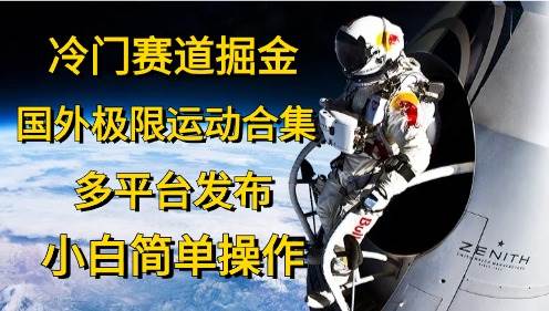 冷门赛道掘金，国外极限运动视频合集，多平台发布，小白简单操作-欧乐副业网