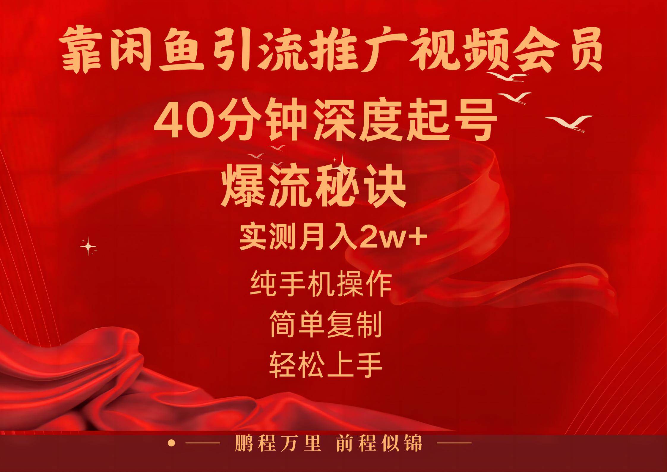 闲鱼暴力引流推广视频会员，能做到日入2W+，操作简单-欧乐副业网