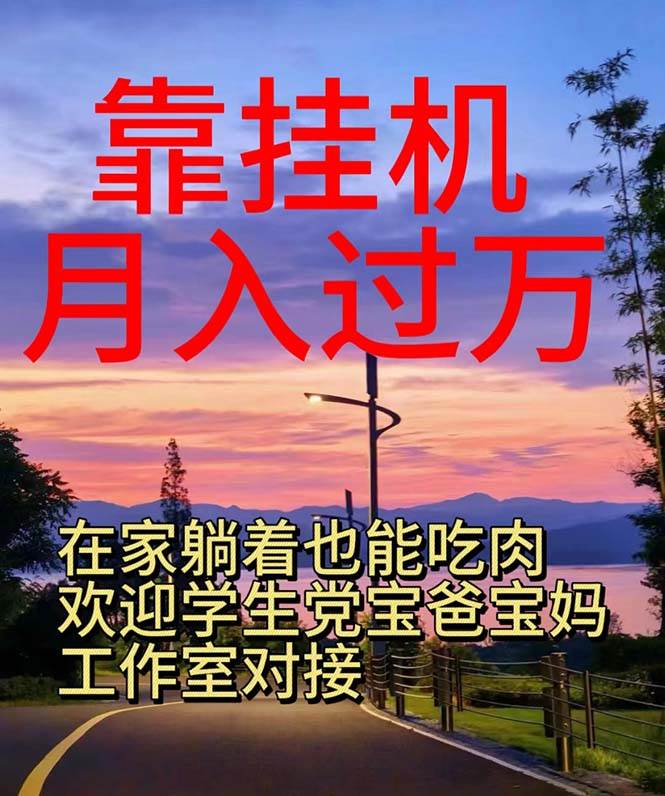 靠挂机，日入1000+，躺着也能吃肉，电脑手机都可挂-欧乐副业网