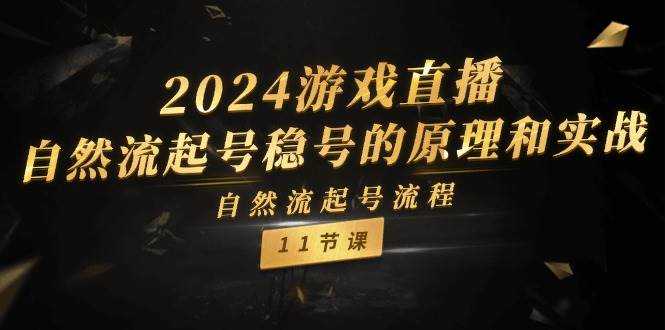 2024游戏直播-自然流起号稳号的原理和实战，自然流起号流程（11节）-欧乐副业网
