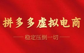 拼多多虚拟电商,单人操作10家店,单店日盈利100+-欧乐副业网