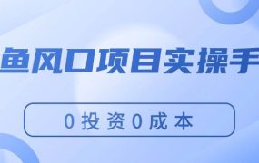 闲鱼风口项目实操手册,0投资0成本,让你做到,月入过万,新手可做-欧乐副业网