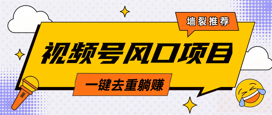 视频号风口蓝海项目，中老年人的流量密码，简单无脑，一键去重，轻松月入过万-欧乐副业网