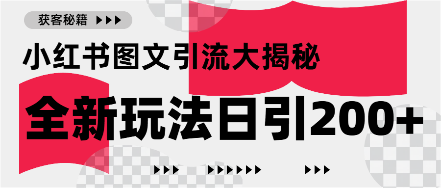 小红书图文引流，只需一张图片即可撬动百万流量，日引200+创业粉-欧乐副业网