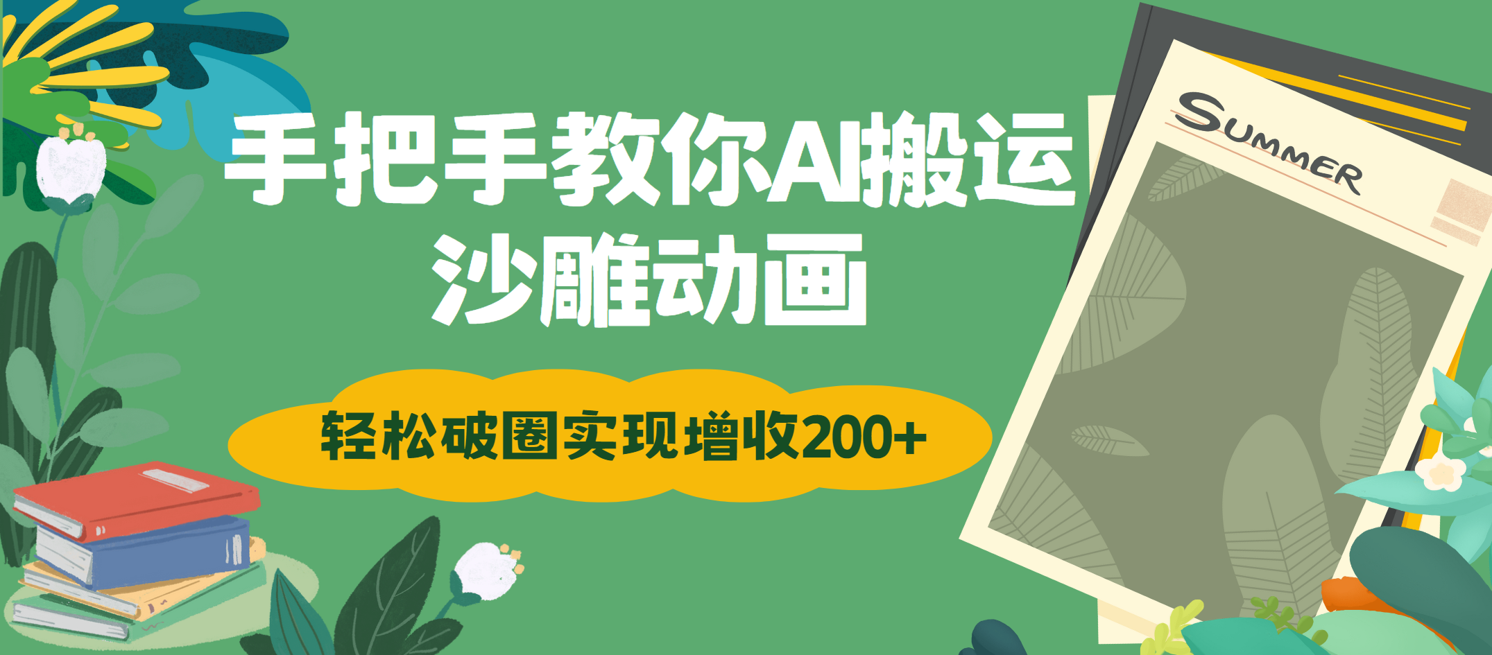 手把手教你用AI搬运沙雕动画轻松破圈实现增收200+-欧乐副业网