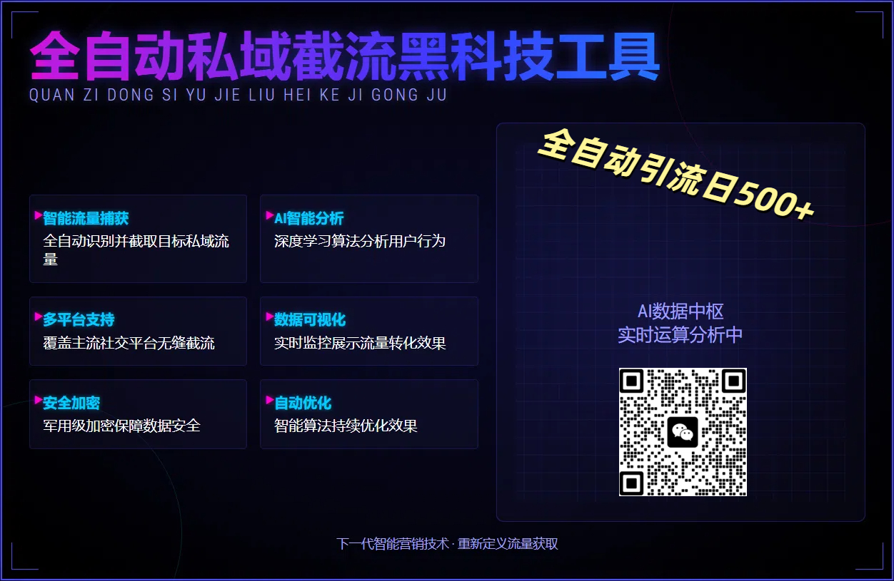 全自动私域截流黑科技工具——全自动引流日500+-欧乐副业网